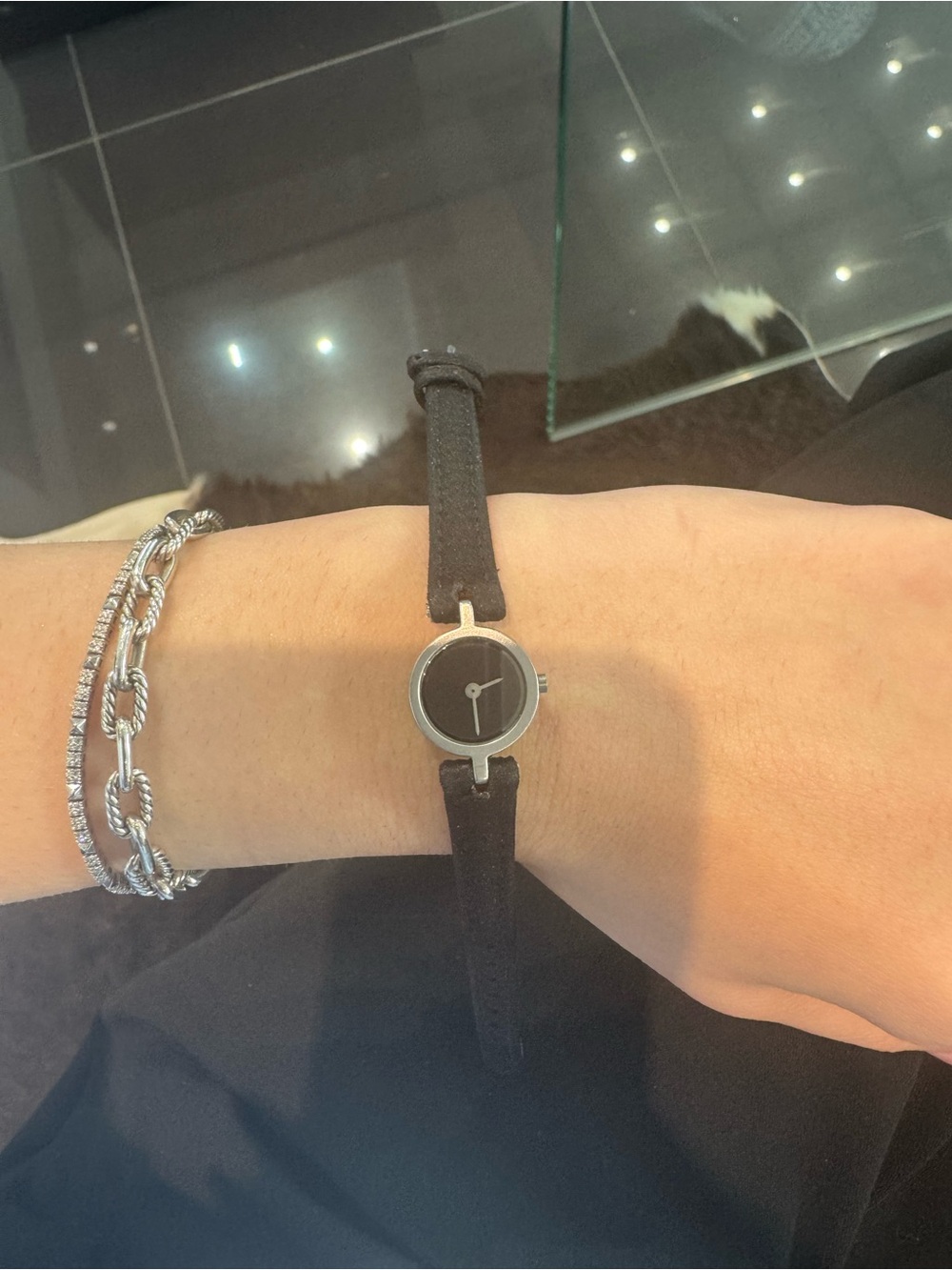 New Odin Denmark Women's Minimalist Quartz Watch - Black Dial